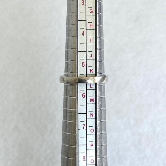 Sterling Silver 925 Multi Stone Round Prong Set Garnet & Marcasite Ring Sz 5.5 - Picture 9 of 16